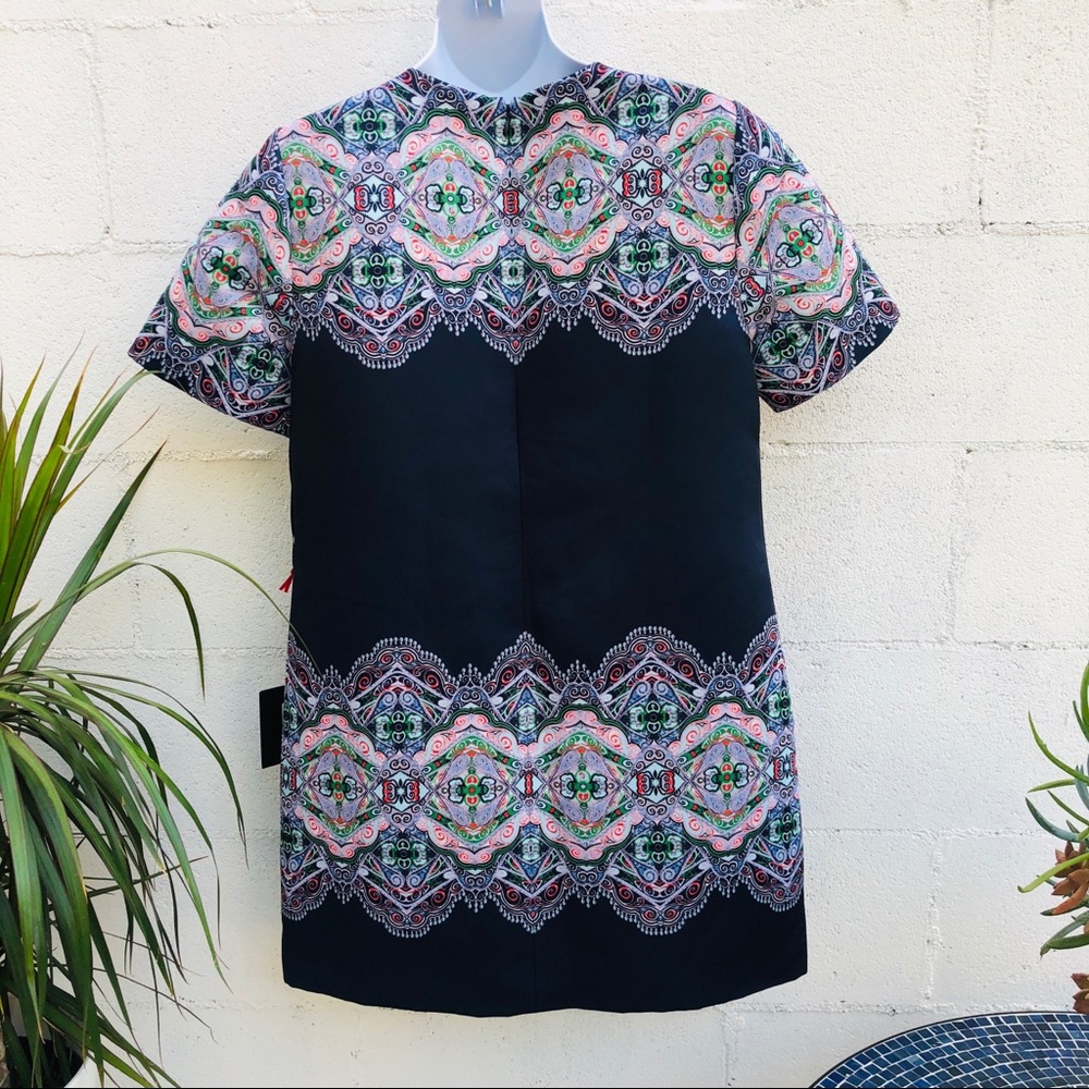 NWT Cynthia Rowley Dark navy retro blue dress Sz 8 - Picture 3 of 8